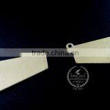 30.5*14mm Raw Brass Flat Pendant Charm DIY Pendant Charm Earrings Chandelier Jewelry Findings 1800159 thumbnail-3