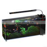 Fashion new arrive crystal aquarium tank fish with LED light of mini size
