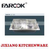 JZ-192 75*45cm Extra Deep Big Single Bowl Used Commercial Stainless Steel Kitchen Sink thumbnail-1