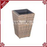 Home Goods Planter Resin Wicker Tall Square Italian Flower Pots thumbnail-2