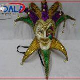 Jester Paper Mask Venetian Mask Mardigras Color thumbnail-1