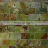 EXPORT QUALITY HOT SALE CHEAP PRICE DARK GREEN ONYX MOSAIC TILES COLLECTION thumbnail-4