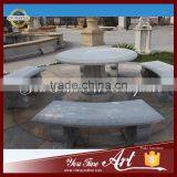 Outdoor Round Stone Dining Table thumbnail-3