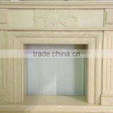 Crema Marfil Beige Marble Fireplace Mantel Surrounding thumbnail-3