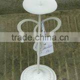 Shabby Chic Metal Sheet Love Heart Vintage Tealight Candle Holder White thumbnail-1