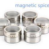 Stainless Steel Magnetic Spice Tins Set thumbnail-2