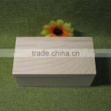 2017 New Arrival Top Grade Quality Handmade Unfinished Wooden Jewelry Gift Packing Box for Two Rings With EVA and Magnet thumbnail-6