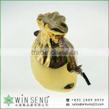 Coins for Sale Antique Gold Ceramic Bag Shaped Piggy Bank for Decoration thumbnail-4