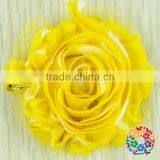 Wholesale Many Different Colors Shabby Chiffon Flower Decoration Girls Flower Hair Clips thumbnail-5