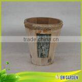 Cheap New Garden Decor Customizable Wooden Barrel Planter thumbnail-5