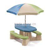 Kids/Children Picnic Folding Plastic Large Play Table Umbrella Indoor Outdoor Fun thumbnail-5