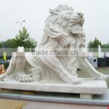 Garden art craft large stone lion outdoor sculpture