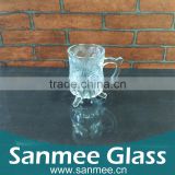 Hot Selling Cheap Price Three Foot Glass Cup with Handle