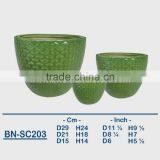 Vietnamese Ceramic Glazed Indoor Pot/ Indoor Planter BN-SC203 thumbnail-1