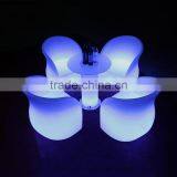 High Quality LED Plastic Dining Table and Chair With Remote Control thumbnail-3