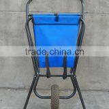 One Wheel Foldable Fabric Garden Wheelbarrow for Factory Directly Wholesale thumbnail-2