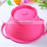 Collapsible Silicone Bowls Hot Selling Microwave Safe Silicone Bowls for Kids thumbnail-4