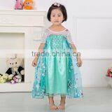 Latest Frozen Elsa Dress Wholesale Frozen Princess Elsa Costume Frozen Elsa Princess Dress