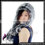 CX-C-243B 2016 New Latest Design Rex Rabbit Fur Fashion Hat thumbnail-2