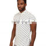 Latest Design Mens Short Sleeve Custom Dot Funny Polo Shirt thumbnail-2