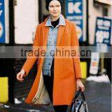New Arrival Fashion Orange Winter Coat Women thumbnail-1