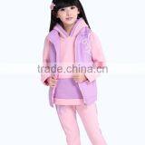 Kid Girl Warm 3pcs Wholesaler Sweatshirts Children Winter Clothing Sets Suit Clothing Sets From Factory