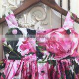 Handmade Sleeveless Sling Design Flower Dress Wholesale Baby Girl Dress thumbnail-5