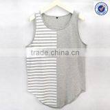 Fashion Cotton Tank Tops Stripe Cotton Tank Tops Cut & Sew Tank Tops thumbnail-3