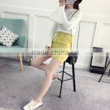 Zm50247b 2017 Autumn New Product Lady Clothes Flare Sleeve Knit Women Base Shirts thumbnail-3