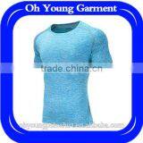 95%polyester 5%spandex Fabric Slim Fit Gym Clothing Mens Dri Fit T-shirt Running Sports Quick Dry Tshirt Onlie Shopping thumbnail-1