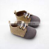 Wholesale Soft Prewalker Oxford Baby Shoes Genuine Leather thumbnail-2