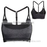 Custom Breathable Blank Black Yoga Lingerie Fitness Sport Bra Woman thumbnail-1