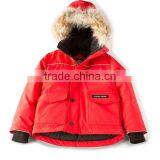 2017 OEM New Style Children's Clothing Hooded Custom Kids Winter Fur Jackets Wholesale in China thumbnail-4