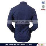 2017 Navy Polka Dot New Pattern Mens Shirts for Men With Long Sleeve thumbnail-3