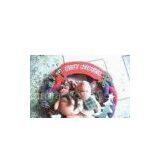 Lovely Reindeer Traditional Personalized Christmas Decoration-Welcome Wreath thumbnail-1