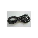 Black Indian Type Laptop AC Adapter Power Cord With 0.5m*0.5m thumbnail-1