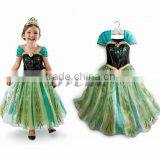Wholesale Frozen Dress Children Performing Dress Frozen Anna Fashion Dress High Quality thumbnail-2