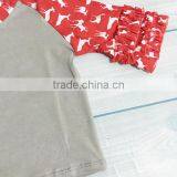 Christmas Deer Pattern Ruffle Raglan t- Shirt Wholesale Fall Boutique Girl Clothing 3/4 Sleeve Christmas Girls Clothes thumbnail-2