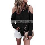 B33757A 2017 Autumn Women Hot Fashion Loose Plain Knit Thin Sweater thumbnail-2