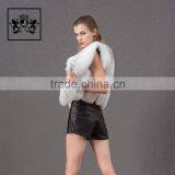 Top Quality Short Vest Waistcoat Arctic Real Fox Fur Coat thumbnail-2