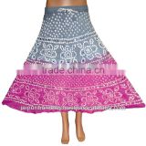 Indian bandhej Traditional Long Skirts - Summer Wear Long Cotton Skirt