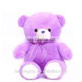 New Style 35cm Beautiful Purple Color Plush Teddy Bear Toy thumbnail-2
