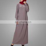 2017 Casual Baju Kurung Design High Quality Pleated Muslim Lady Clothing New Model Malaysia Suit thumbnail-2