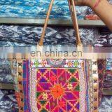 Buy traditional Embroidery Banjara Gypsy Bags with Leather handle at Cheap Prices