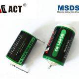 Primary 1/2AA size Li-SClO2 3.6V lithium battery