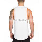 Bodybuilding Fitness Custom Logo Printing Design Mens Gym Men Cotton Polyester Tank Tops thumbnail-2