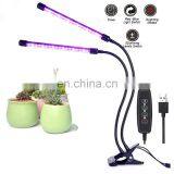 Full Spectrum Triple Head Gooseneck Clip-On Desk Led Plant Grow Lights for Indoor Plants thumbnail-5