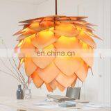 Modern Pine Cone Wooden Pendant Lights Wood Shape Lamp Home Decor Lighting Fixture Wooden Decorative Chandelier Lights