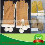Unisex High Quality Wholesale Fashion Natural Lambskin Leather Gloves thumbnail-6