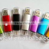 High Quality Plastic Usb 2.0 Mobile Phone Usb Flash Drive Otg Usb Memory